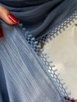 شال حریر میله ای دخترونه شال مادام بلا