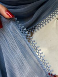 شال حریر میله ای دخترونه شال مادام بلا