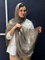 شال حریر میله ای دخترونه شال مادام بلا