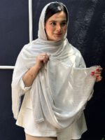 شال حریر میله ای دخترونه شال مادام بلا
