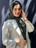 روسری ژاکارد تک رنگ ساده