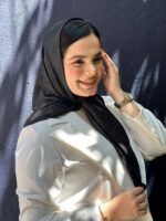 روسری ژاکارد تک رنگ ساده