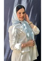 روسری ژاکارد تک رنگ ساده
