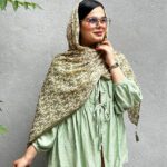 شال نخی طرح برشکا مادام بلا