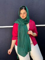 شال کریشه زنانه خنک تک رنگ مادام بلا