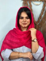 شال کریشه زنانه خنک تک رنگ مادام بلا