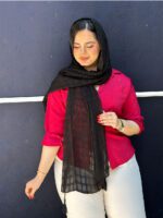 شال کریشه زنانه خنک تک رنگ مادام بلا