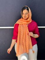 شال کریشه زنانه خنک تک رنگ مادام بلا