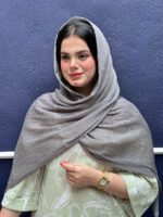 شال نخی تک رنگ زنانه نک مادام بلا