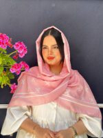 شال نخی طرح پاپیون