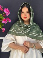 شال نخی طرح پاپیون