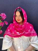 شال نخی طرح پاپیون