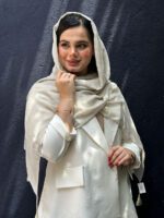 شال نخی کنفی تک رنگ زنانه