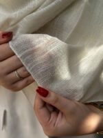 شال نخی کنفی تک رنگ زنانه