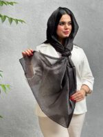 شال ژان ژان طرحدار مشکی