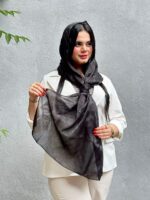 شال ژان ژان طرحدار مشکی