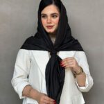 روسری مشکی ابریشم