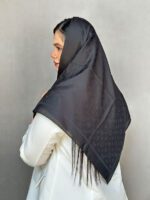 روسری مشکی ابریشم