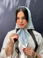 مینی اسکارف مارک آبی نخی