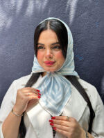 مینی اسکارف مارک آبی نخی