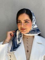 مینی اسکارف نخی طرحدار دیور