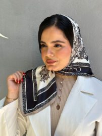مینی اسکارف نخی طرحدار دیور