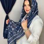 شال حریر چاپی زنانه مادام بلا رشت