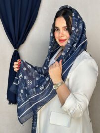 شال حریر چاپی زنانه مادام بلا رشت