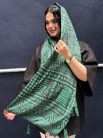 شال نخی رنگی طرح اشکال مادام بلا رشت