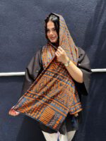 شال نخی رنگی طرح اشکال مادام بلا رشت