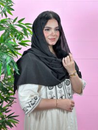 شال مشکی کریستال