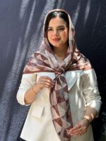 روسری نخی پلیسه زنانه شال مادام بلا