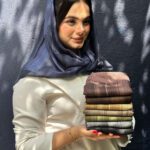 روسری کرپ حریر مادام بلا