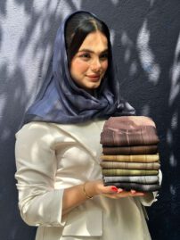 روسری کرپ حریر مادام بلا