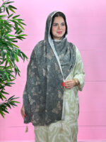 شال نخی طرح پروانه برشکا