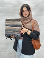 شال نخی طرحدار برشکا فروشگاه مادام بلا