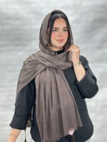 شال نخی کریشه تک رنگ شال مادام بلا