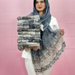 شال نخی طرحدار خنک برشکا مادام بلا