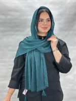 شال نخی کریشه تک رنگ شال مادام بلا