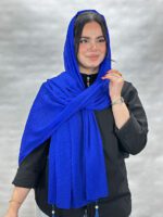 شال نخی کریشه تک رنگ شال مادام بلا