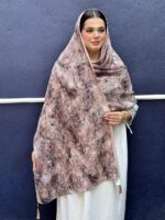 شال نخی طرحدار خنک برشکا