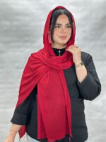 شال نخی کریشه تک رنگ شال مادام بلا