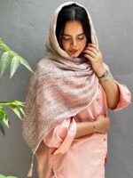 شال برشکا نخی تک رنگ