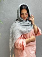 شال برشکا نخی تک رنگ