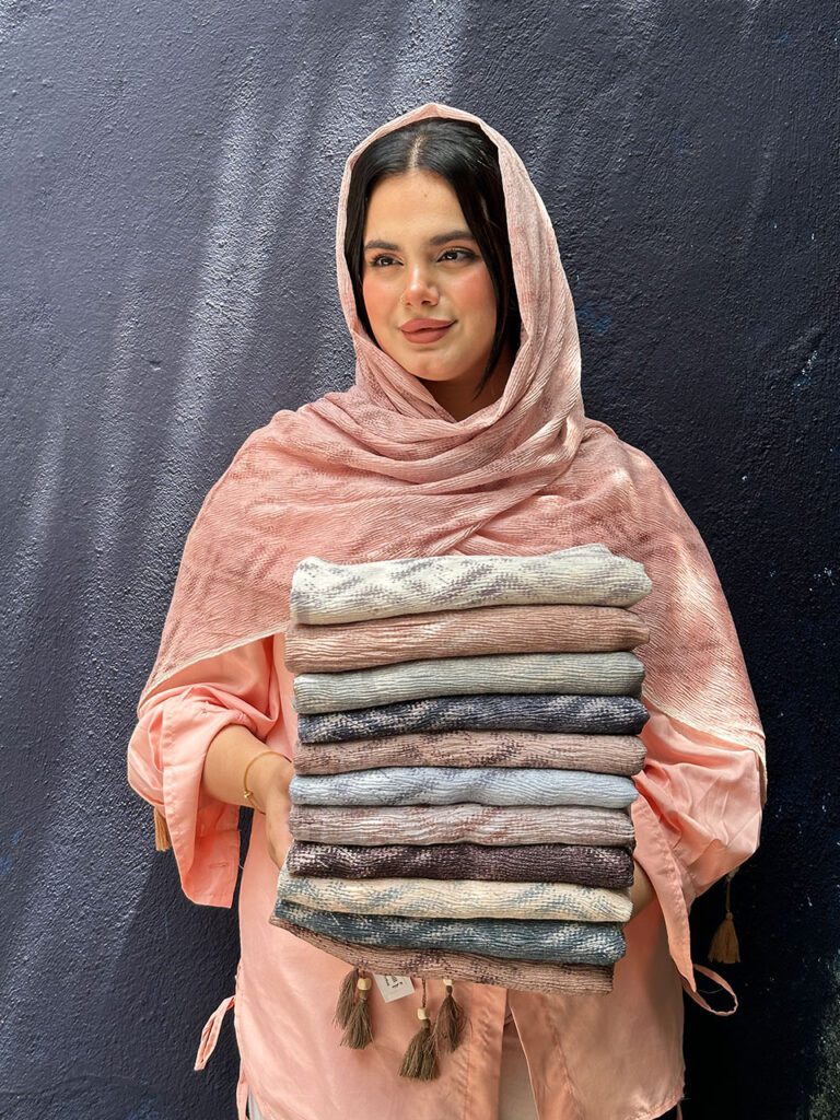 شال برشکا طرحدار خنک