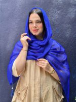 شال نخی کریشه تک رنگ شال مادام بلا