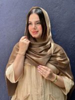 شال نخی کریشه تک رنگ شال مادام بلا