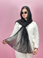شال حریر مشکی مادام بلا