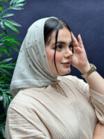 مینی اسکارف نخی گلدار شال مادام بلا