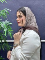 مینی اسکارف نخی طرح پلنگی مادام بلا